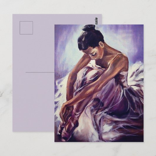  Ballerina Print Briefkaart (Voorkant / Achterkant)