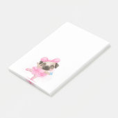 Ballerina Pug Post-it® Notes (Schuin)