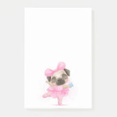 Ballerina Pug Post-it® Notes (Voorkant)