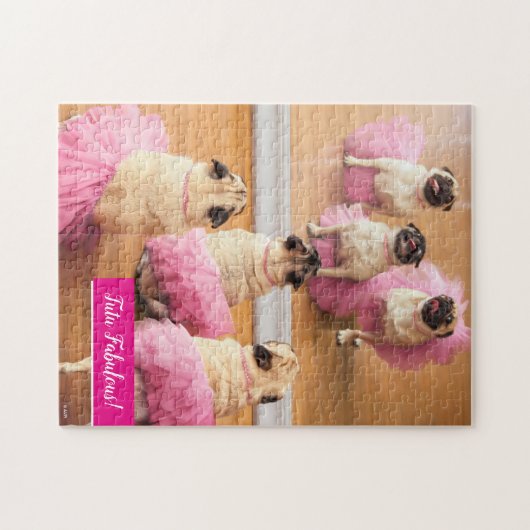 Ballerina Pugs in Tutus Legpuzzel (Horizontaal)