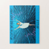 Ballerina puzzle, "Volg je dromen" en naam. Legpuzzel (Verticaal)