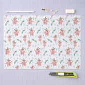 Ballerina rendieren en kerstbogen tissuepapier (Craft)