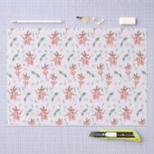 Ballerina rendieren en kerstbogen tissuepapier (Craft)