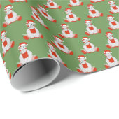 Ballerina Rhino - Kerstmis - Speciaal Cadeaupapier (Rol Hoek)