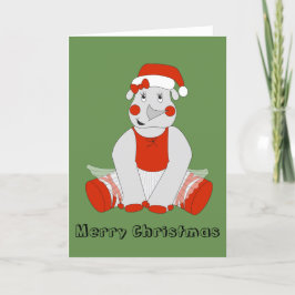 Ballerina Rhino - Kerstspecial Feestdagen Kaart