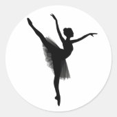 Ballerina Ronde Sticker (Voorkant)
