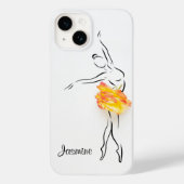 Ballerina Roos Ballet Dancer Persoonlijke naam Case-Mate iPhone Case (Achterkant)