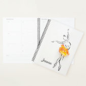 Ballerina Roos Ballet Dancer Persoonlijke naam Planner (Display)