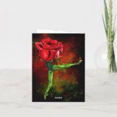 Ballerina Roos Balletdanser Jubileum Kaart (Achterkant)