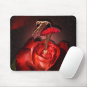 Ballerina Roos - Mousepad Muismat (Met muis)