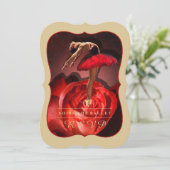 Ballerina Roos - RSVP-kaart Kaart (Staand voorkant)