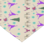 Ballerina Roses Deer Holiday Art  Tafelkleed (Gekanteld)