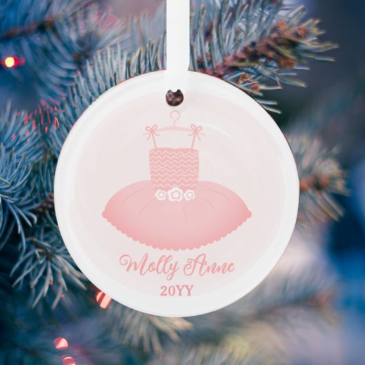 Ballerina Roze Ballet Tutu Keepsake Kerstmis Ornament