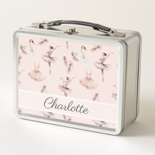 Ballerina Roze Balletschoenen Gepersonaliseerde na (Voorkant)