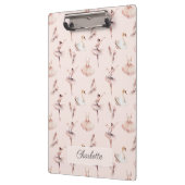 Ballerina Roze Balletschoenen Gepersonaliseerde na Klembord (Links)