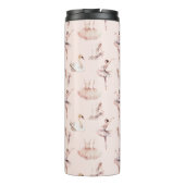 Ballerina Roze Balletschoenen Gepersonaliseerde na Thermosbeker (Achterkant)