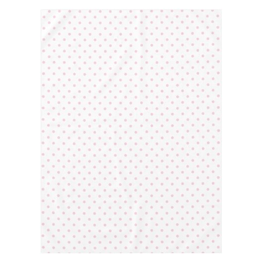 Ballerina roze floraalwitte polka dots tablecloth tafelkleed (Voorkant)