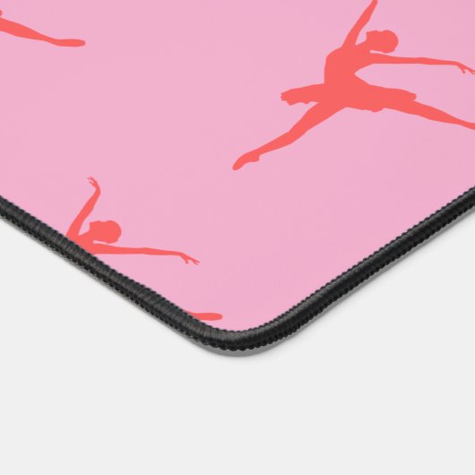 Ballerina. Roze. Gepersonaliseerd Bureaumat (Hoek)