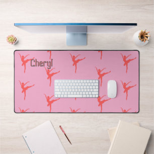Ballerina. Roze. Gepersonaliseerd Bureaumat