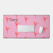 Ballerina. Roze. Gepersonaliseerd Bureaumat (Keyboard & Muis)