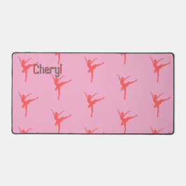 Ballerina. Roze. Gepersonaliseerd Bureaumat