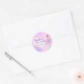  Ballerina Roze Gepersonaliseerde Verjaardag Ronde Sticker (Envelop)