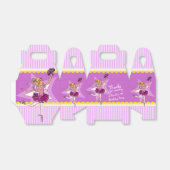Ballerina roze paarse verjaardagscadeaus bedankdoosjes (Uitgevouwen)