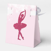 Ballerina Roze Verjaardag Dank u Bedankdoosjes (Achterkant)