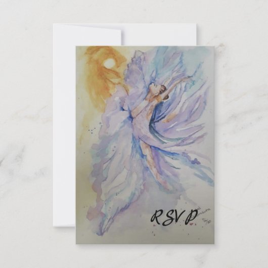 Ballerina RSVP Kaartje (Voorkant)