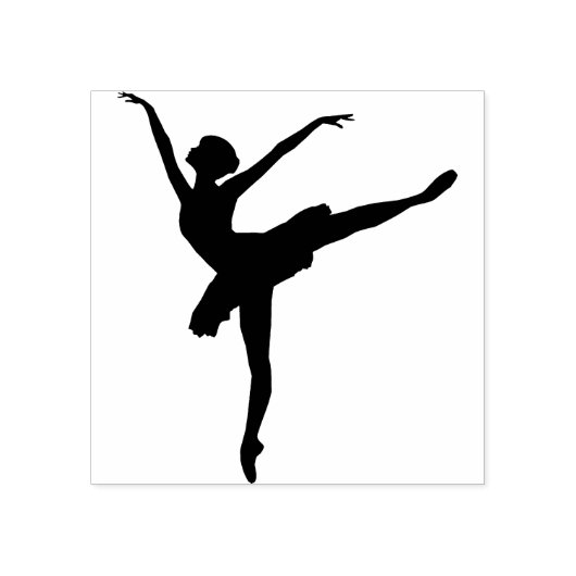 Ballerina Rubber Stamp Rubberstempel (Afrduk)