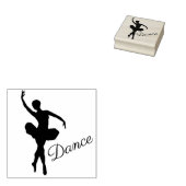 Ballerina Rubberstempel (Gestempeld)