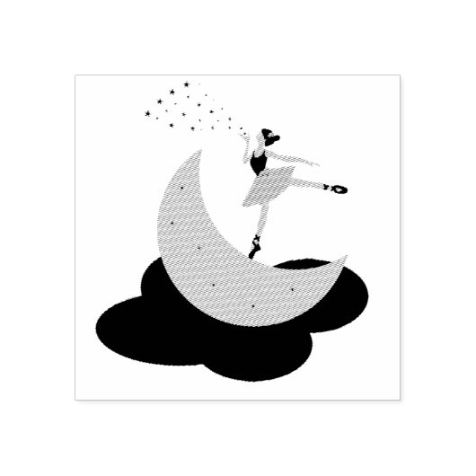 Ballerina Rubberstempel (Afrduk)