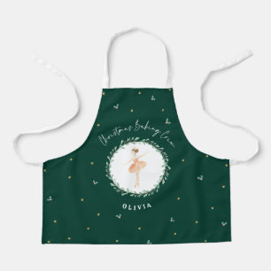 Ballerina rustieke traditionele botanische kerst schort