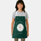 Ballerina rustieke traditionele botanische kerst schort (Insitu)