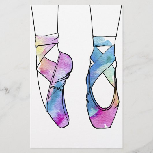 Ballerina Schattige Ballet Briefpapier (Voorkant)