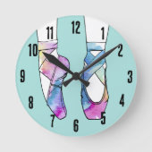 Ballerina Schattige Ballet Ronde Klok (Voorkant)