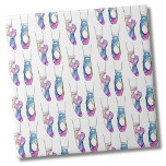 Ballerina Schattige Ballet Tegeltje<br><div class="desc">De klassieke ballerina ziet er net zo elegant uit in dit kleurrijke waterverf print design. Kortom een zwart-wit schets met waterverven in roze blauw groen en meer. Hoe schattig zou dit zijn in een dansstudio of een meisjesbadkamer? Of je deze tegel wilt gebruiken als een klein onderzetter of trivet voor...</div>