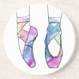 Ballerina Schattige Ballet Zandsteen Onderzetter