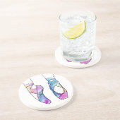 Ballerina Schattige Ballet Zandsteen Onderzetter (Zijkant)