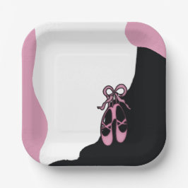Ballerina Schoenen, 7" Vierkante Papier Bord