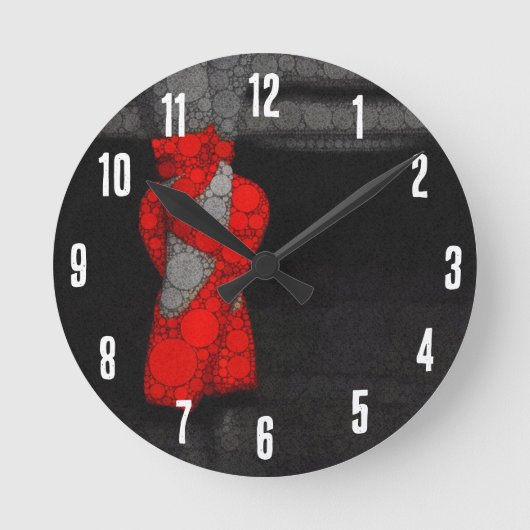 Ballerina Schoenen Schattige Ballet Ronde Klok (Voorkant)