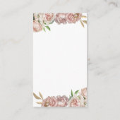 Ballerina Scrunchie Party Favor Kaart (Achterkant)