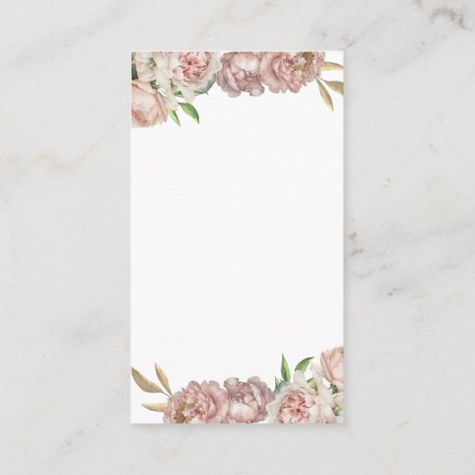 Ballerina Scrunchie Party Favor Kaart (Achterkant)