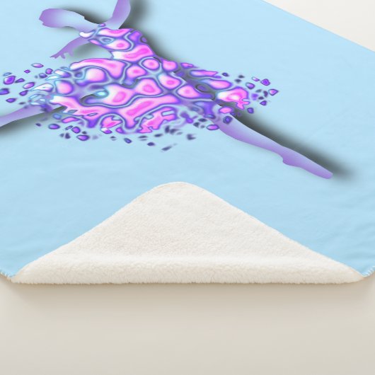 Ballerina Sherpa Blanket Ballet Dancer Vrouw Sherpa Deken (3/4)