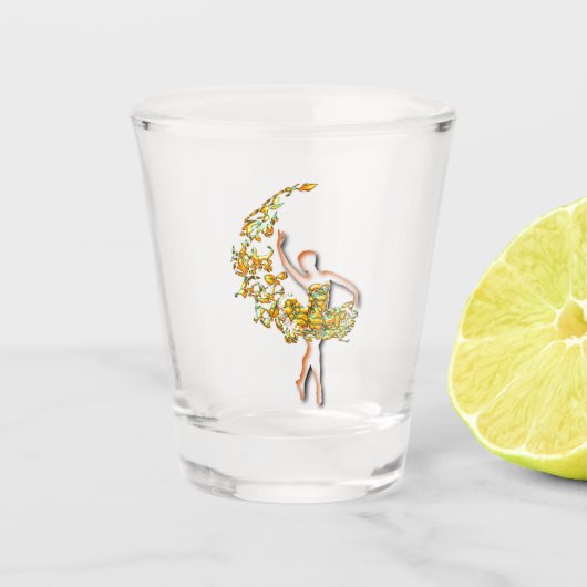 Ballerina Shot Glass Ballet Dance Shot Glas (Voorkant)