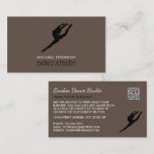 Ballerina Silhouet, dansinstructeur Visitekaartje (Voorkant / Achterkant)