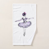 Ballerina Silhouette Bad Handdoek (Handdoek)