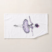 Ballerina Silhouette Bad Handdoek (Handdoek)