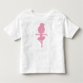 Ballerina Silhouette, balletmeisje, balletdanser Kinder Shirts (Voorkant)