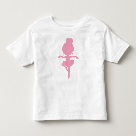 Ballerina Silhouette, balletmeisje, balletdanser Kinder Shirts (Voorkant)